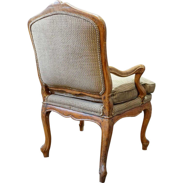 Swedish Gustavian Beechwood Upholstered Armchair