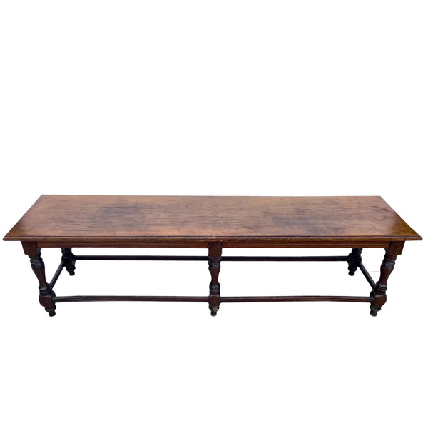 Large Anglo Indian Rosewood and Satinwood Bench / Low Table