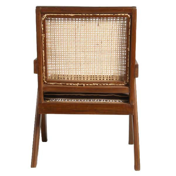 Vintage PIERRE JEANNERET Solid Teak Conference Chair from Chandigarh, India