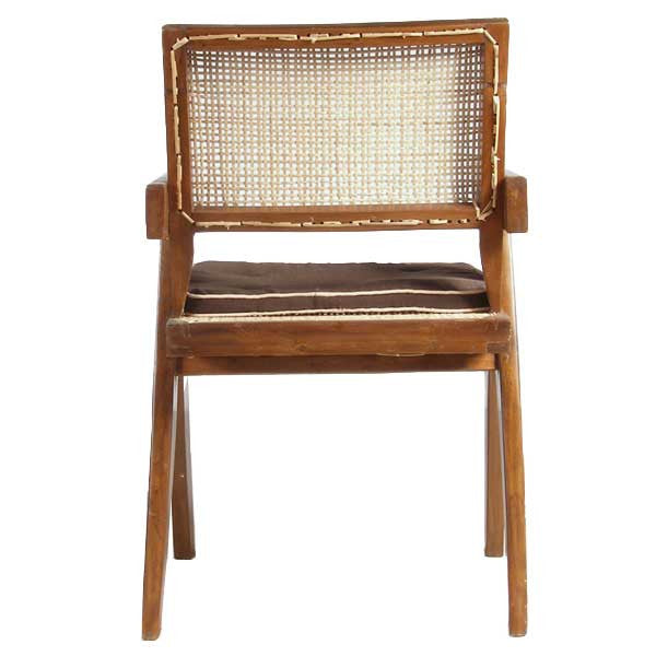 Assembled Set of Two Vintage PIERRE JEANNERET Teak Conference Chairs from Chandigarh, India