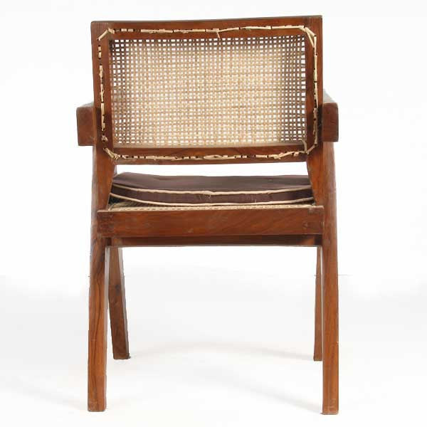 Assembled Set of Two PIERRE JEANNERET Teak Conference Chairs from Chandigarh, India