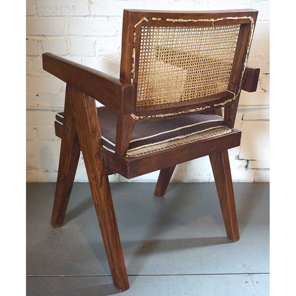 Assembled Set of Two PIERRE JEANNERET Teak Conference Chairs from Chandigarh, India