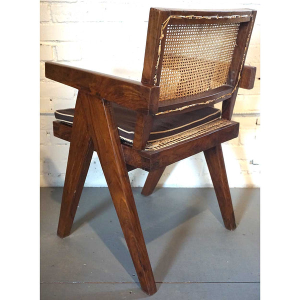 Assembled Set of Two PIERRE JEANNERET Teak Conference Chairs from Chandigarh, India