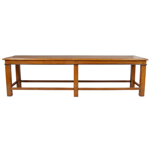 Large Anglo Indian Satinwood and Ebony Low Table/Long Bench