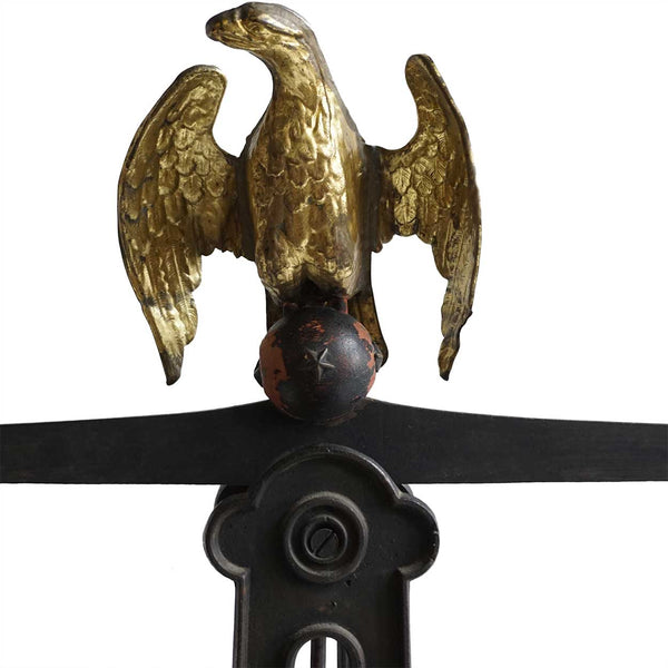 Large European Iron and Brass Eagle 15 kilogram Counter Balance Scale