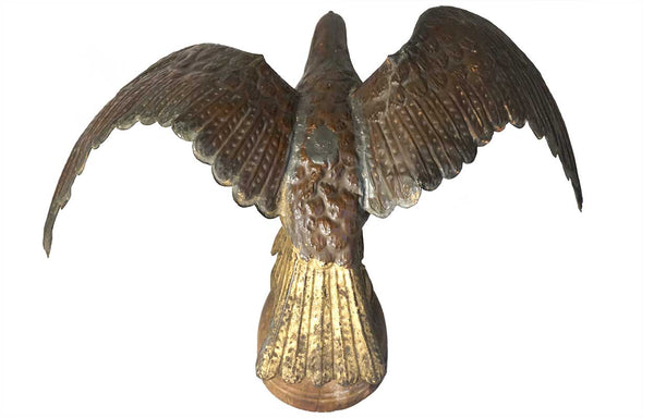 American Gilt Copper Molded Spread-Wing Eagle Weathervane