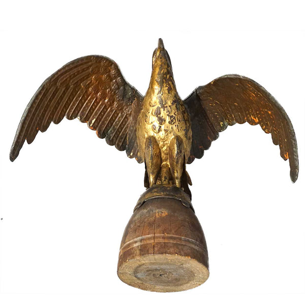 American Gilt Copper Molded Spread-Wing Eagle Weathervane