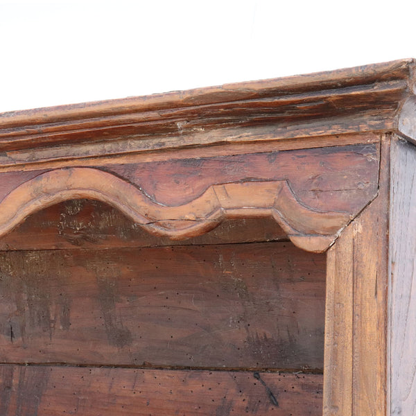 French Provincial Chestnut, Pine and Walnut Plate Rack (Vaisselier Egouttoir)