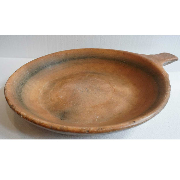 Large Indian Marble Marble Chapati Dough Bowl with Handle