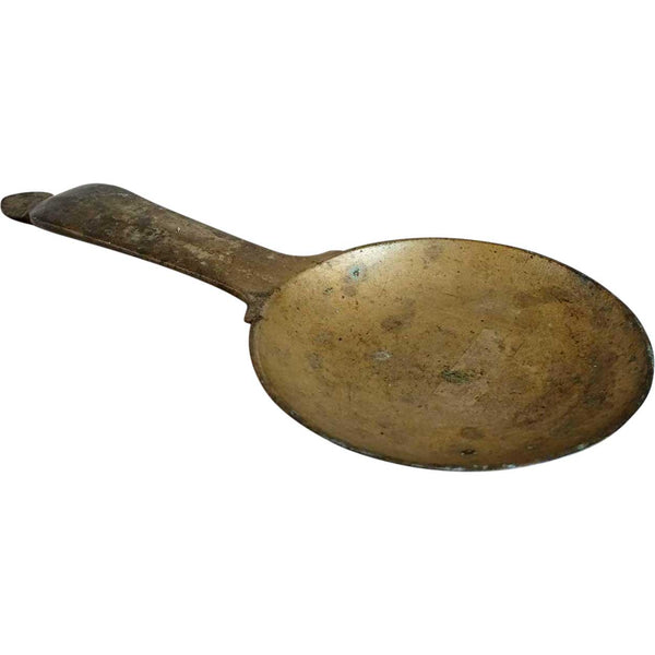 Large Indian Patinated Bronze Tawa Cooking Pan