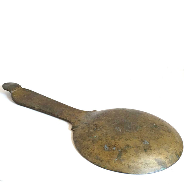 Large Indian Patinated Bronze Tawa Cooking Pan