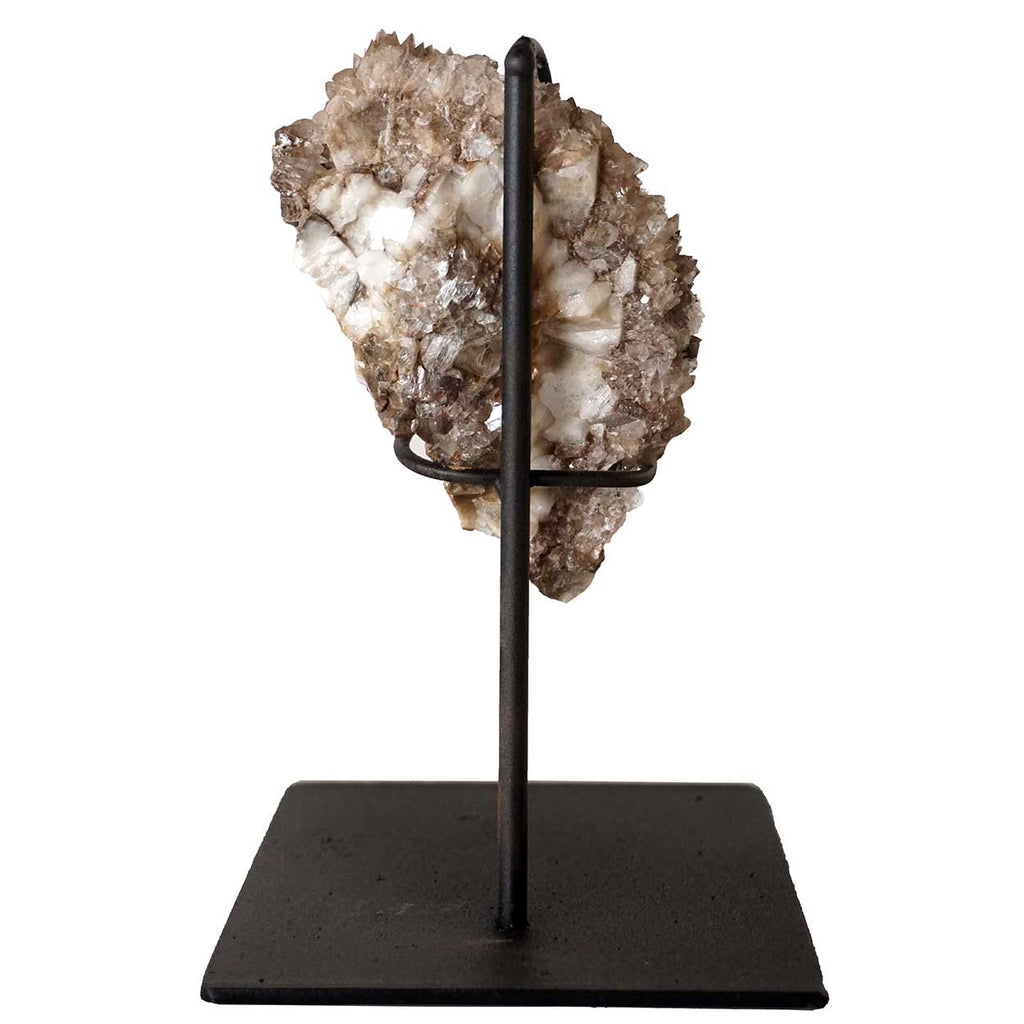Metal Rocks Small Small Crystal Rock Specimen with Custom Iron Stand
