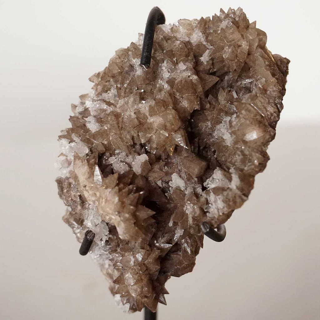 Metal Rocks Small Small Crystal Rock Specimen with Custom Iron Stand