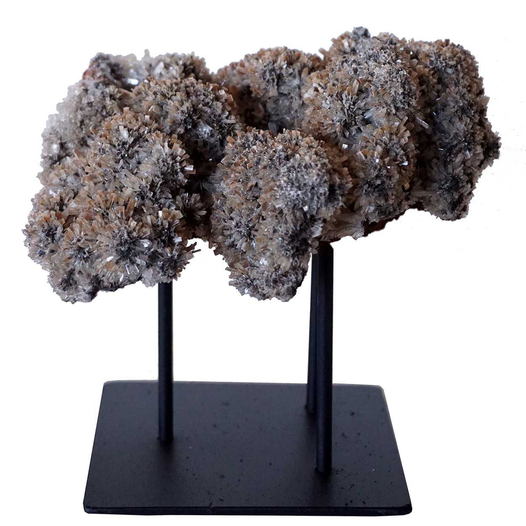Metal Rocks Small Small Crystal Rock Specimen with Custom Iron Stand