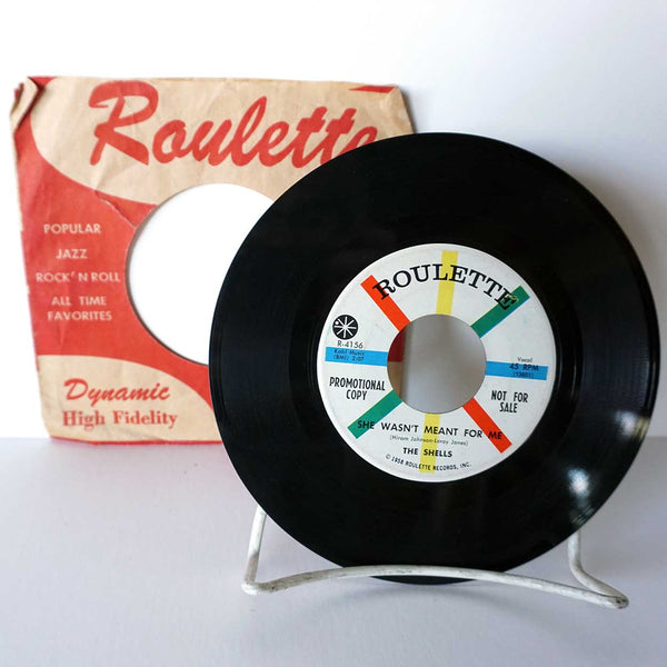 Collection of 5 Vintage Vinyl Music Records 45 RPM