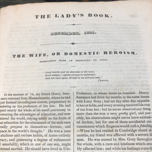 Victorian Book: The Ladies' Companion; A Monthly Magazine Volume XVI