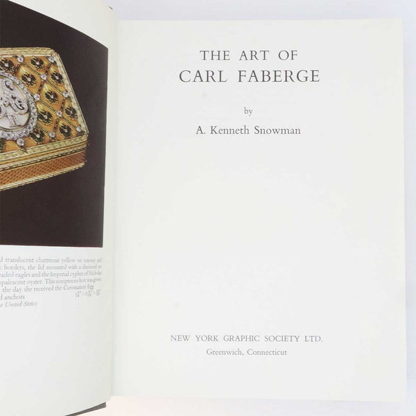 Vintage Book: The Art of Carl Faberge by A. Kenneth Snowman