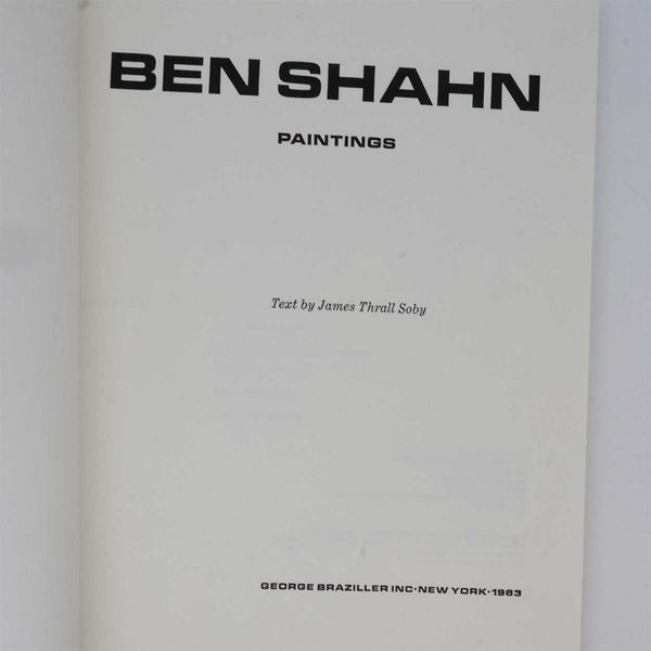 Vintage American Art Book: Ben Shahn Paintings