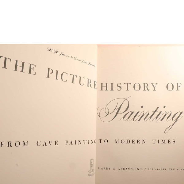 Vintage Art History Book: The Picture History of Painting by H.W. Janson and Dora Jane Janson