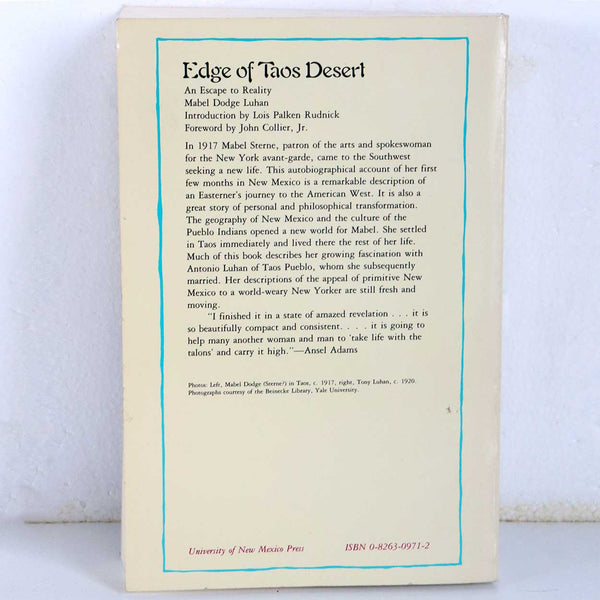 Vintage Book: Edge of Taos Desert, An Escape to Reality by Mabel Dodge Luhan