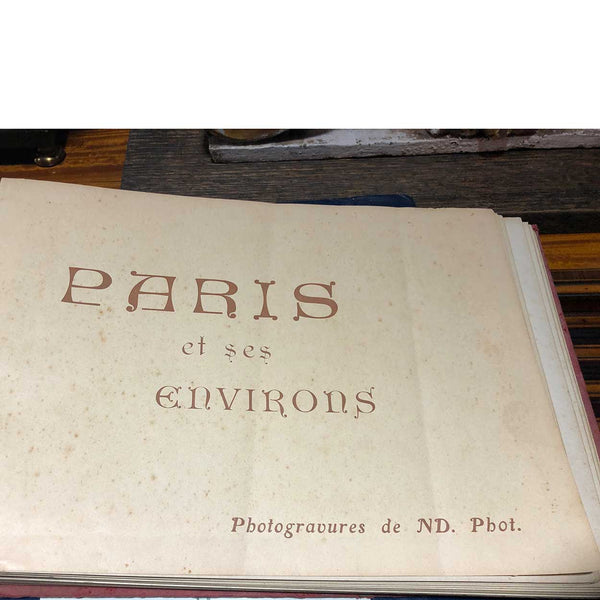 French and English Book: Paris et ses Environs by Neurdein Freres