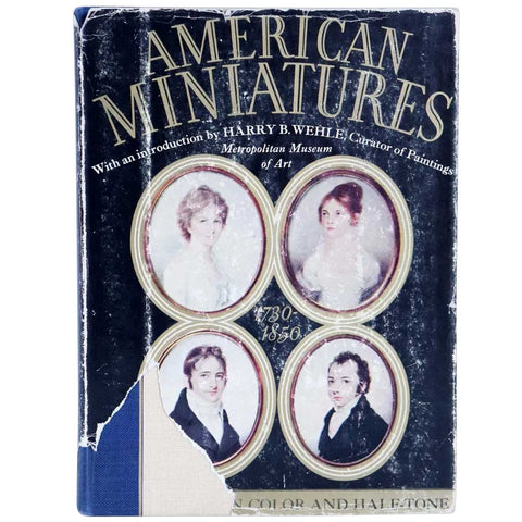 Vintage Book: American Miniatures, 1730-1850 by Harry B. Wehle