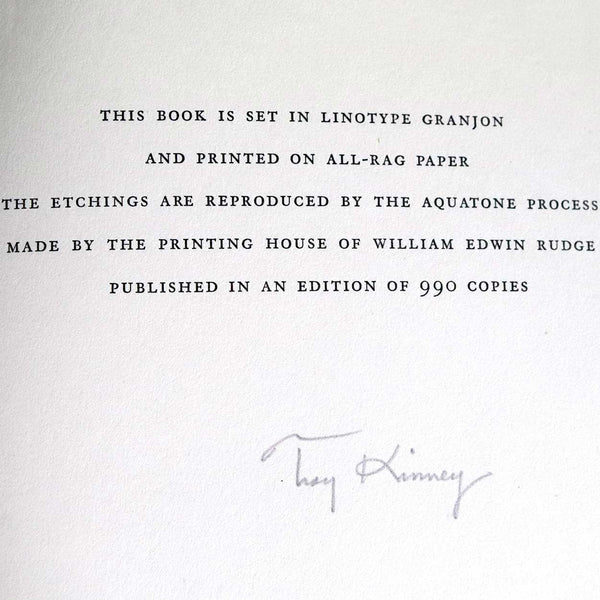 Signed Limited Edition Vintage Book: The Etchings of Troy Kinney