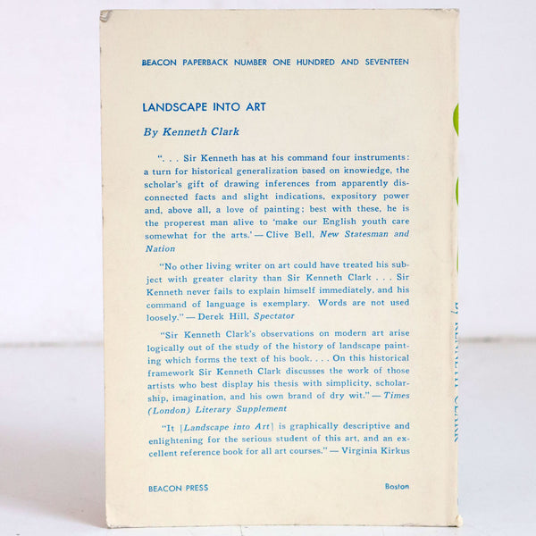 Vintage Book: Landscape into Art by Kenneth Clark