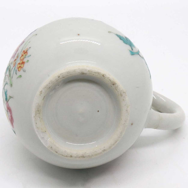 Chinese Export Qianlong Enamel Porcelain Sparrow Beak Covered Creamer