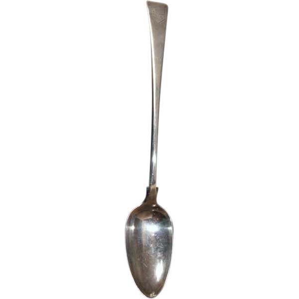 English Georgian Geo. Smith III and Wm. Fearn Sterling Silver Stuffing Spoon