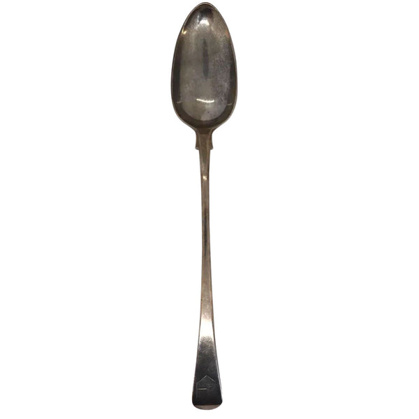 English Georgian Geo. Smith III and Wm. Fearn Sterling Silver Stuffing Spoon