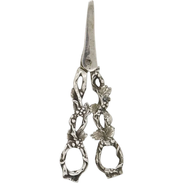 American Cast Sterling Silver Grape Shears / Scissors