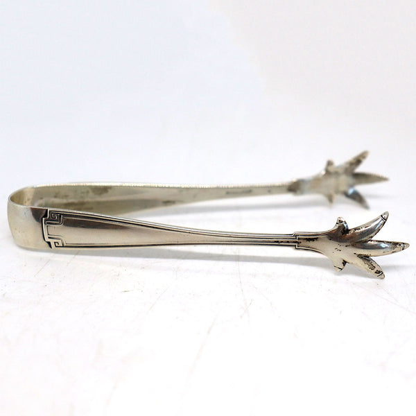 American Gorham Sterling Silver Etruscan Pattern Sugar Tongs