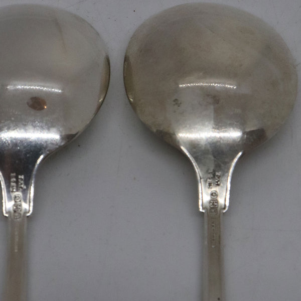 Set of Two American Gorham Sterling Silver Etruscan Bouillon Spoons