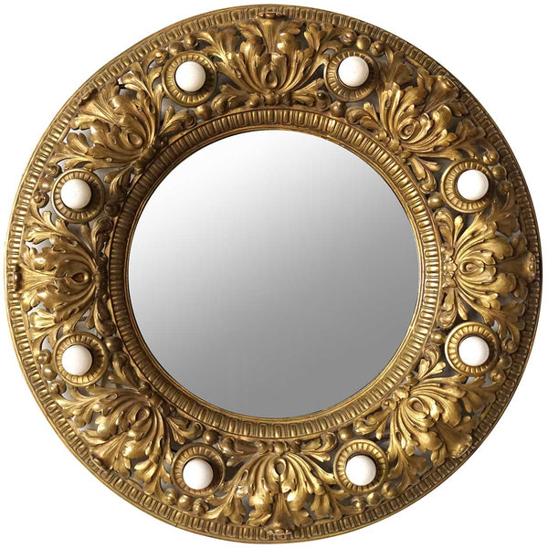 American Brass Ceiling Medallion Mirror