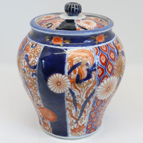 Japanese Late Meiji Fukugawa Koransha Porcelain Imari Ginger Jar