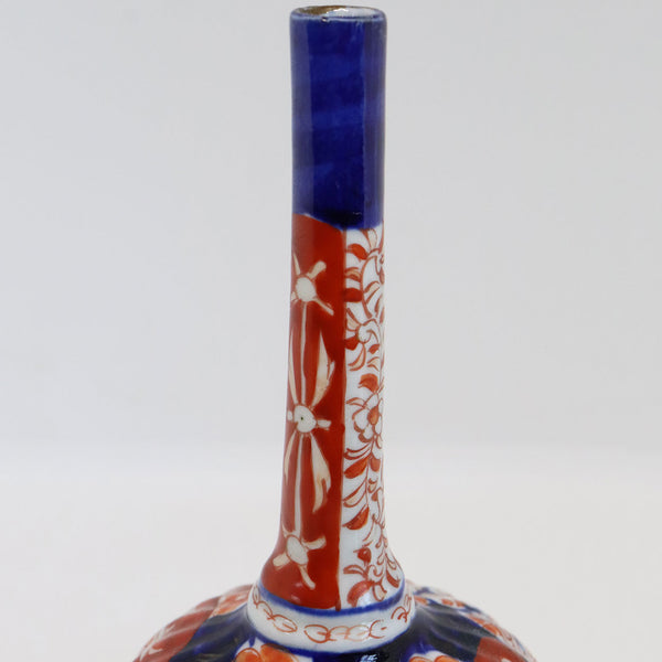 Medium Japanese Meiji Porcelain Imari Bottle Vase