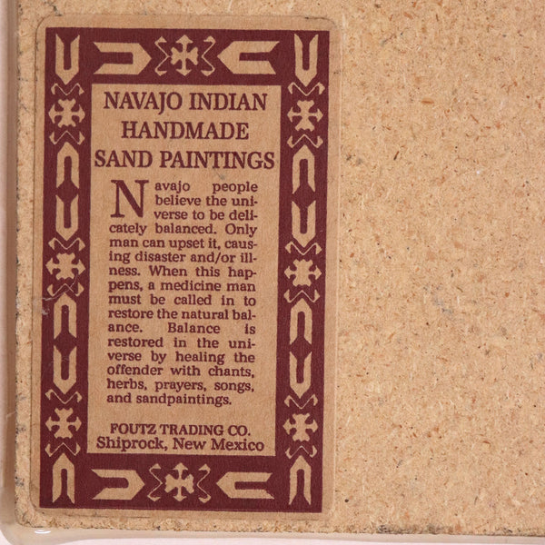 Native American HARVEY R. BEGAY Navajo Sand Painting, Still Life Water Pot with Bear