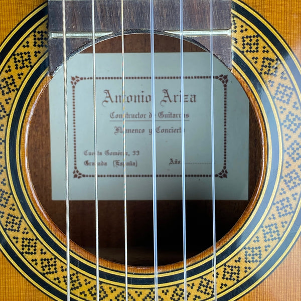 Spanish Granada School Antonio Ariza Rosewood and Spruce Flamenco Guitar
