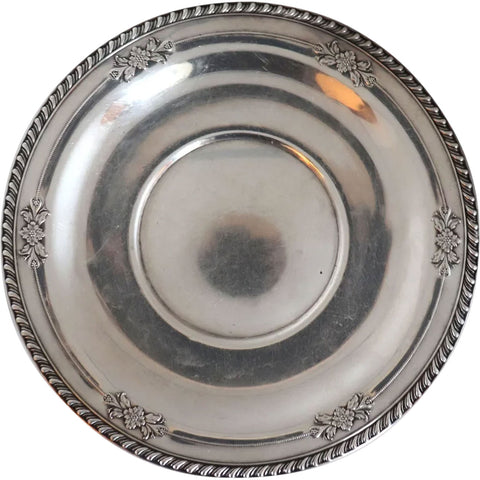 Vintage American Wallace Silversmiths Sterling Silver Serving Sandwich Plate