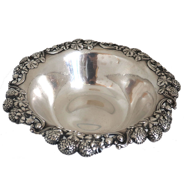 American Tiffany & Company Sterling Silver Clover and Thistle Bowl