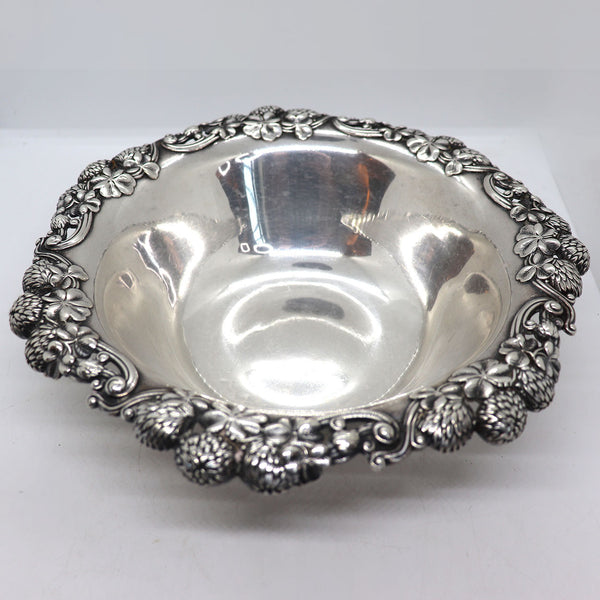 American Tiffany & Company Sterling Silver Clover and Thistle Bowl