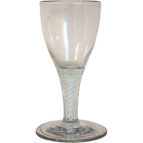 Early Double-Series Cotton Opaque Twist Stem Glass