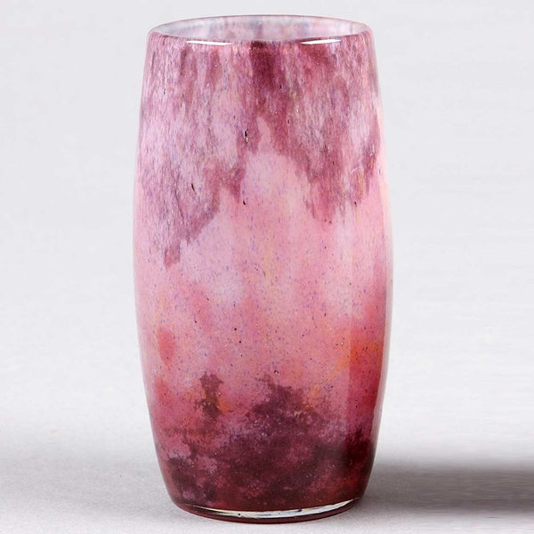 Small French Daum Verre de Jade Art Glass Cabinet Vase