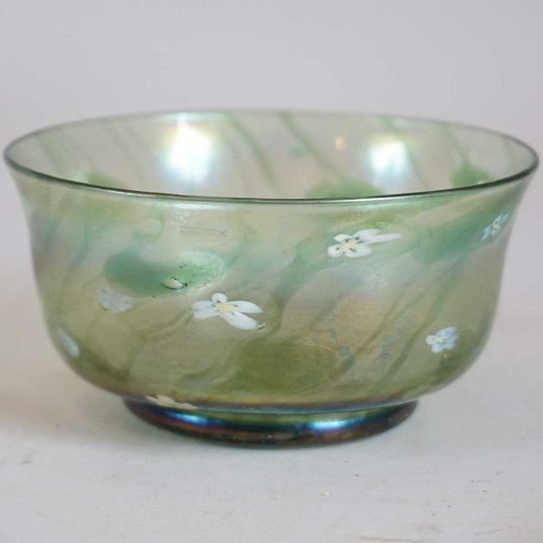 American Tiffany Studios Millefiori Favrile Glass Finger Bowl