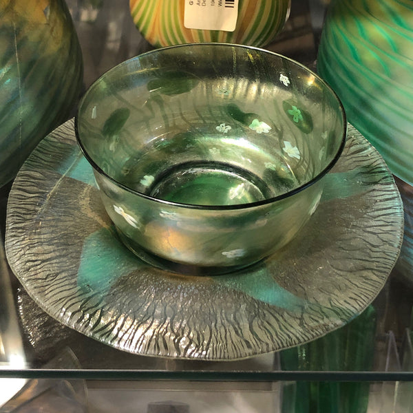 American Tiffany Studios Millefiori Favrile Glass Finger Bowl