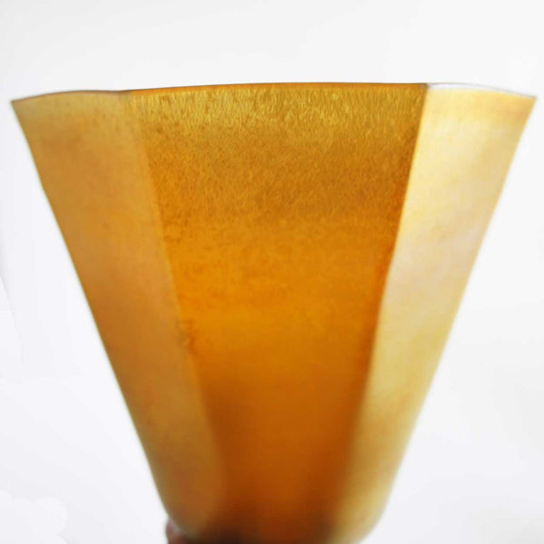 Large American Tiffany Studios Glass Iridescent Gold Lamp Shade