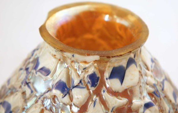 American Durand Glass Moorish Gold Crackle Lamp Shade