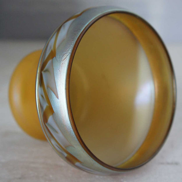 American Steuben Carder Period Aurene Art Glass Intarsia Border Lamp Shade