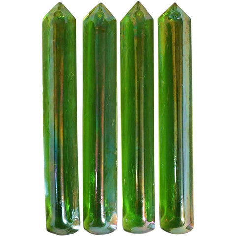 Set of Four American Tiffany Studios Art Glass Lighting Prisms